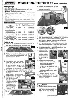 10 man tent model number 30391 user manual pdf